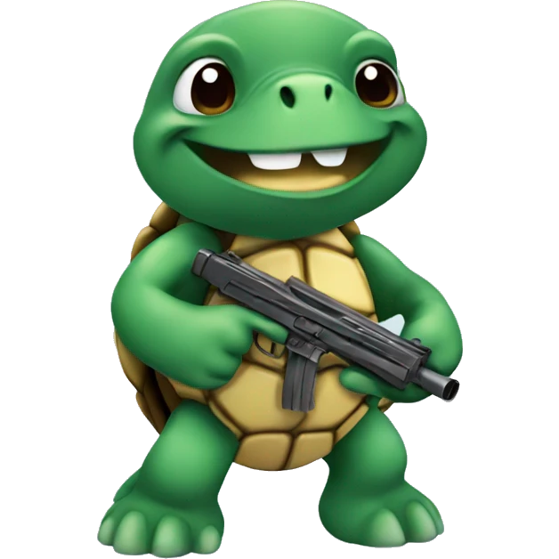 Turtle with gun emoji