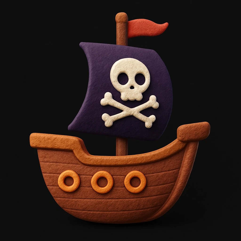 pirate ship emoji