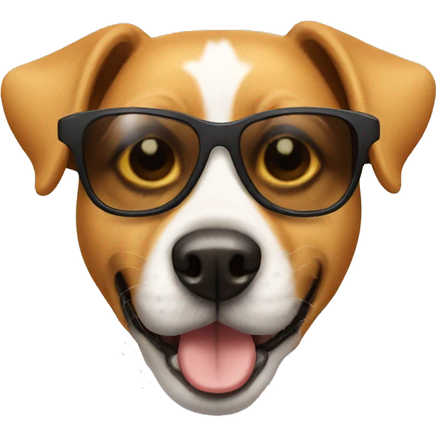 Dog wearing sunglasses  emoji