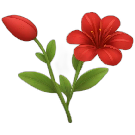 red flower emoji