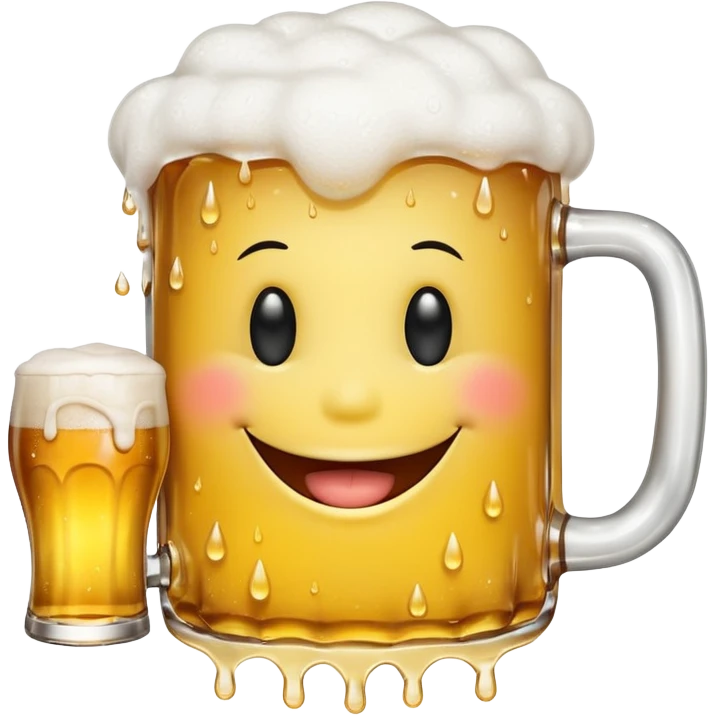 smiley drinking beer emoji