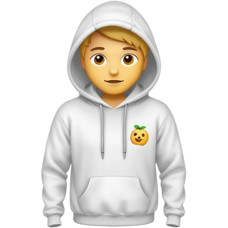 White hoodie emoji