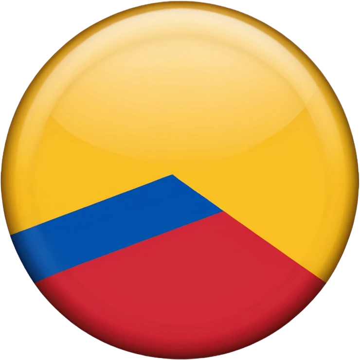 Bandera de colombia circular emoji