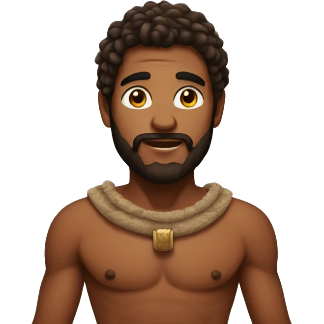 Adam wears a loincloth emoji