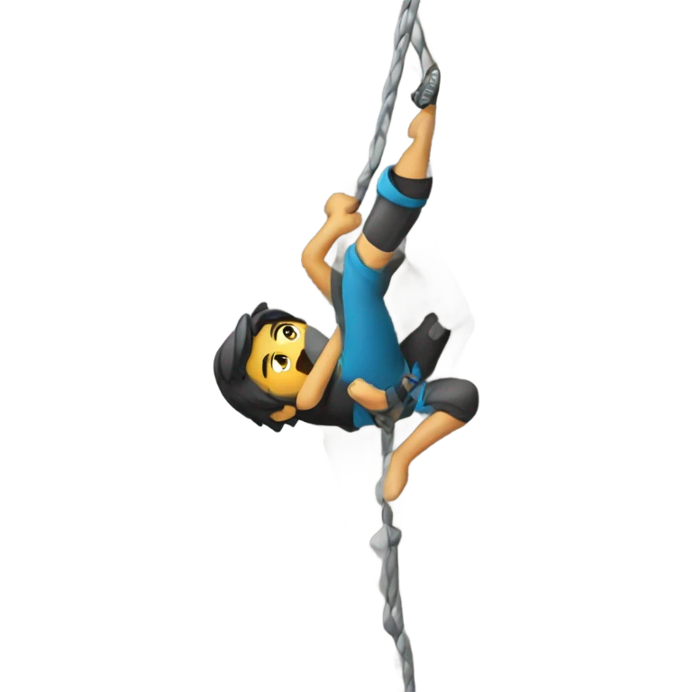 Rock climbing emoji