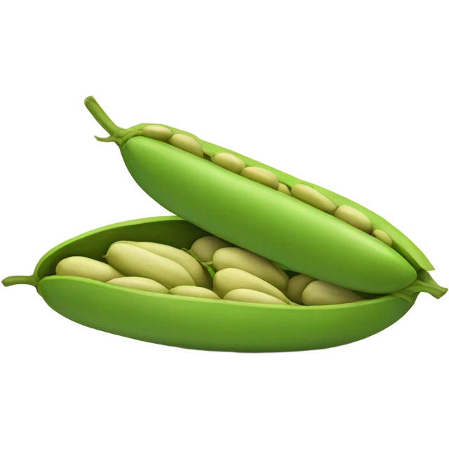 opened bean fruits emoji