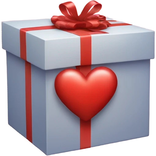 Heart in a gift box emoji
