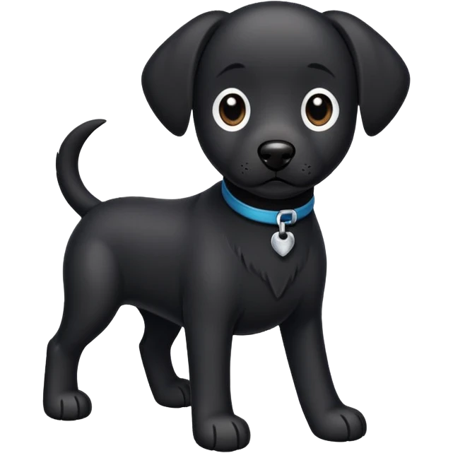 Black dog emoji