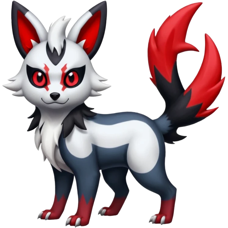 Zorua-Absol-Umbreon-Zangoose-fusion (full body) emoji