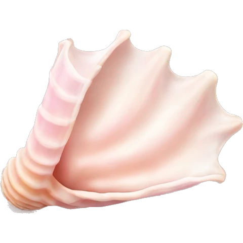 light pink conch seashell emoji