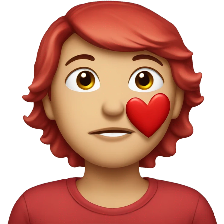 Red kiss emoji