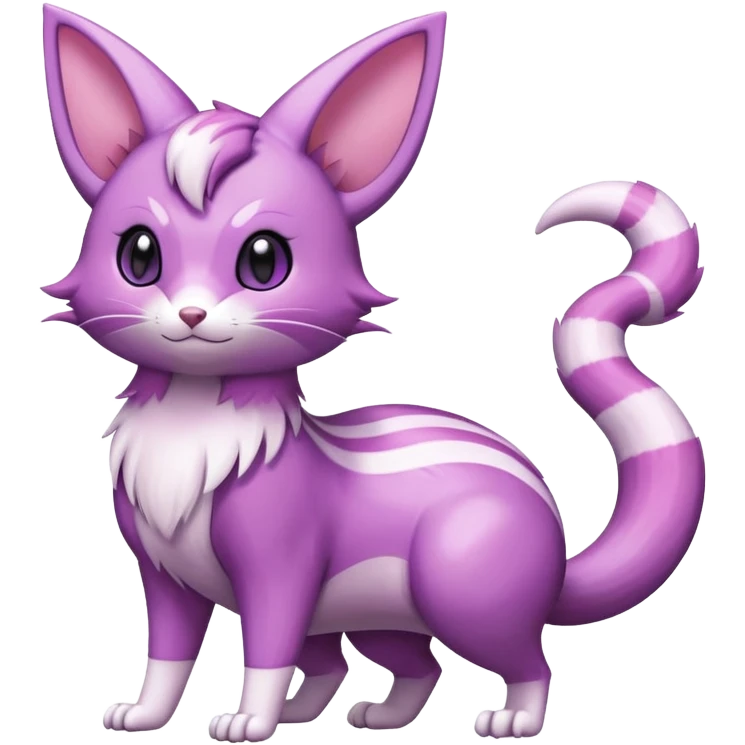 Shiny Furret-Espeon-Hybrid (Full body) emoji