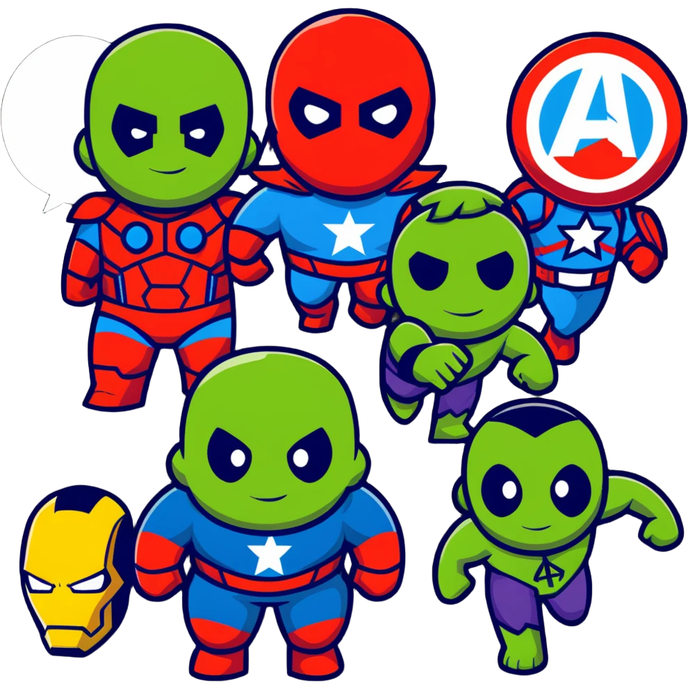 Avengers superhero team emoji