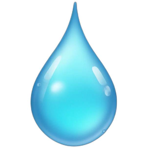 A drop of water emoji