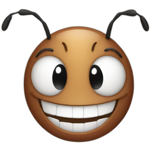 ant smiling emoji