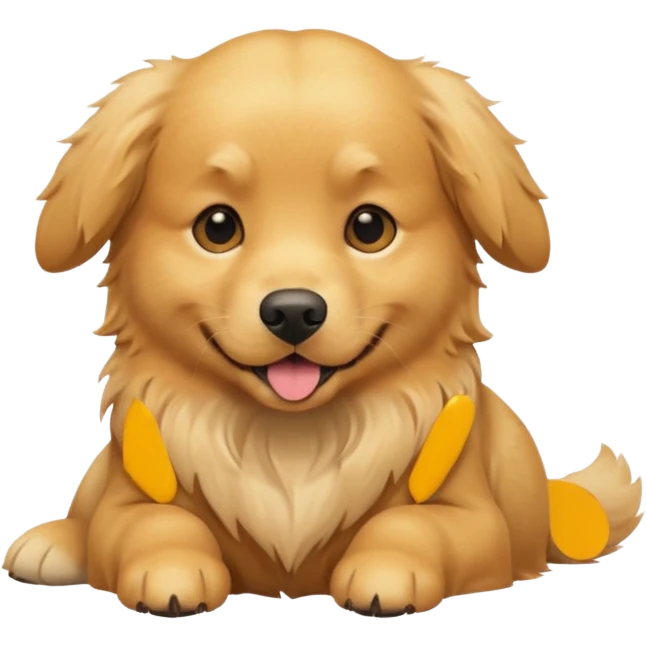 Dog golden retriever emoji