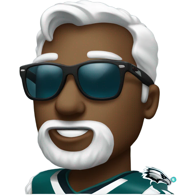 Philadelphia Eagle wearing sunglasses emoji
