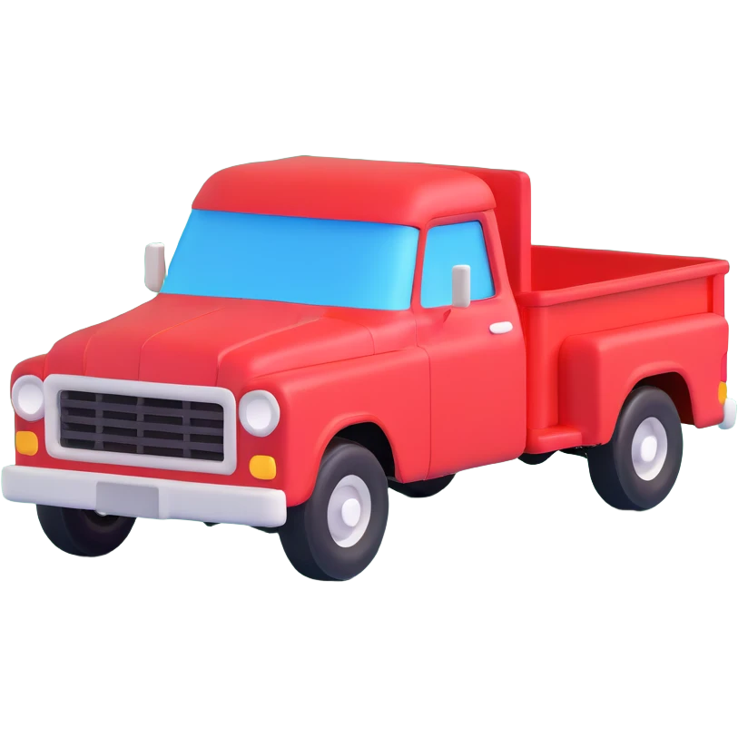 red truck emoji