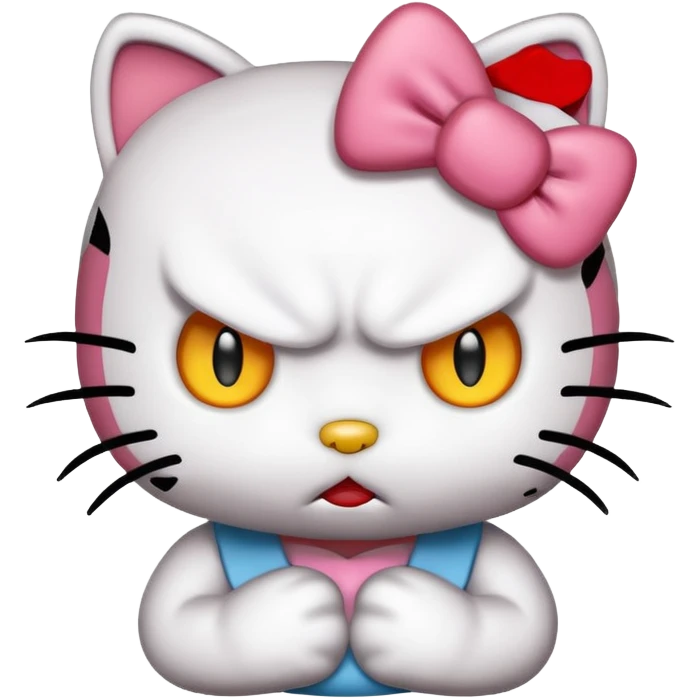 Angry hello kitty  emoji