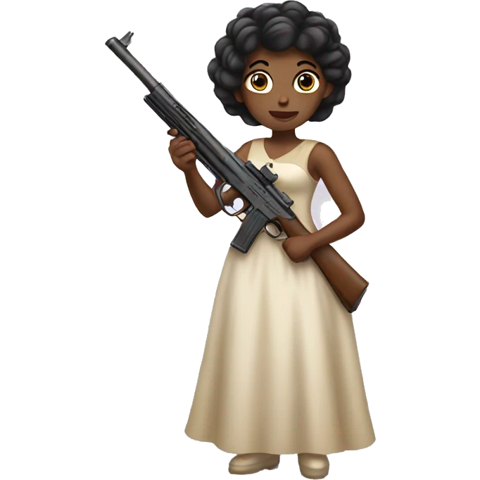 Princess holding a gun emoji