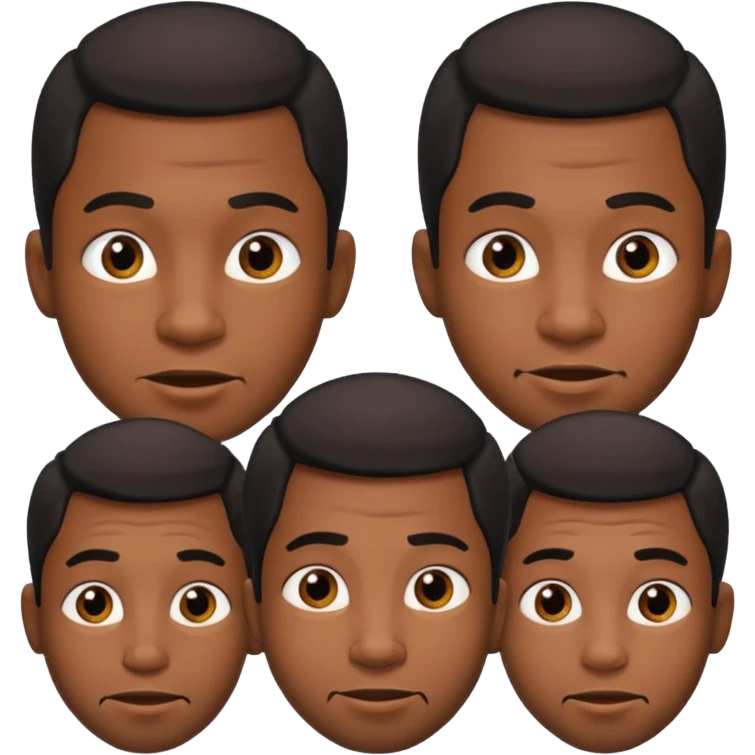 Male black facial expressions emoji