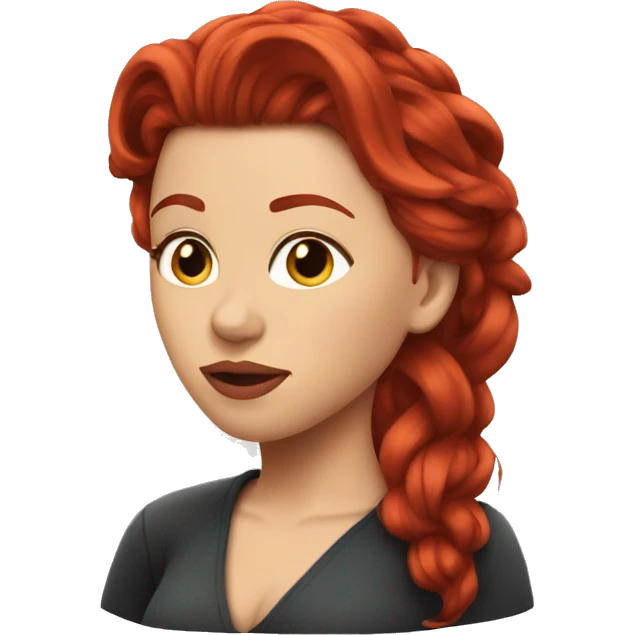 Scarlett Johansson red hair  emoji