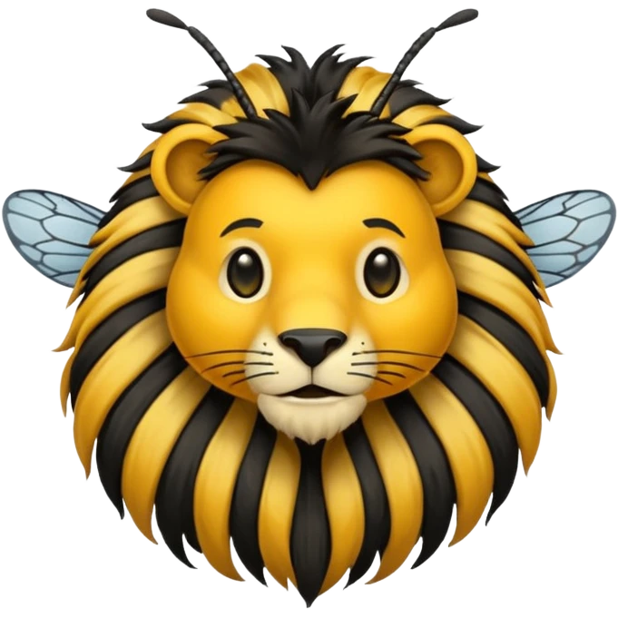 hose bee lion emoji