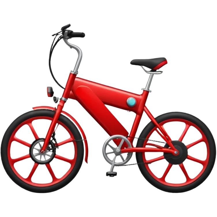 red electric bicycle emoji