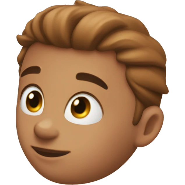 🧑🏼‍🦱 with hazel eyes emoji