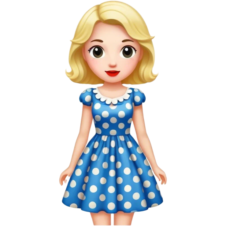 pokadot dress emoji