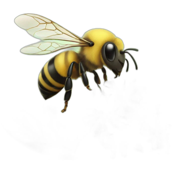 bee on flower clover emoji