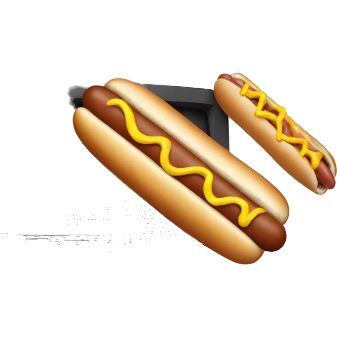 Tv and hot dog  emoji