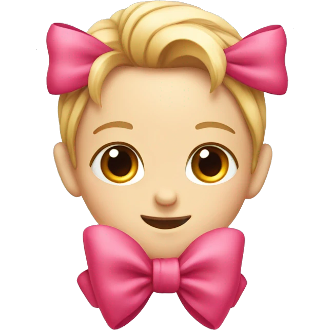 red and pink bow emoji