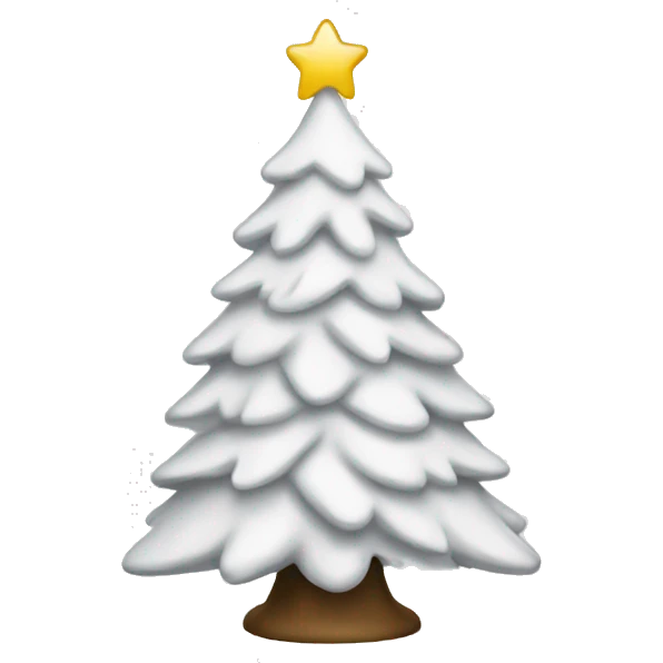White Christmas tree emoji