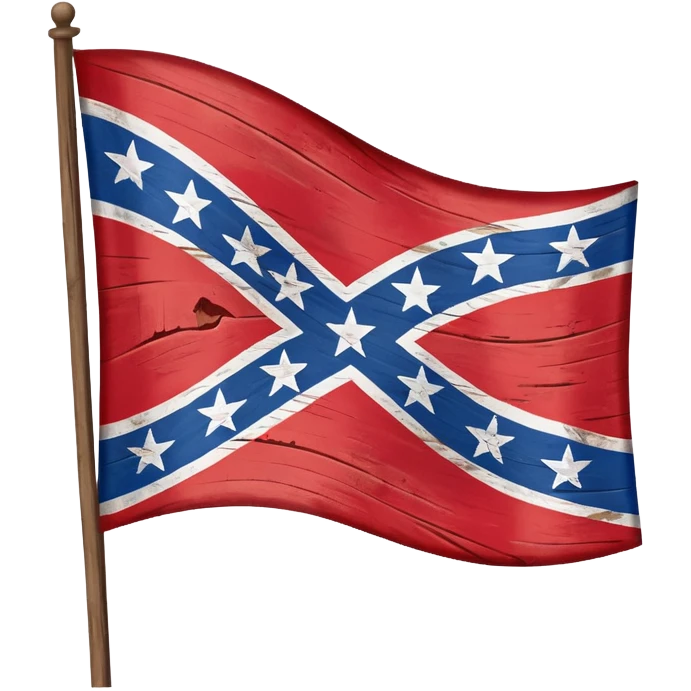 Confederate flag realistic ultra  emoji