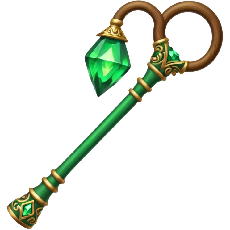 Green mage cane emoji