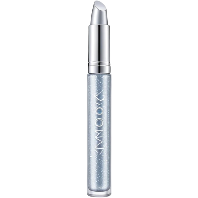Y2K sparkly metallic lip gloss tube emoji