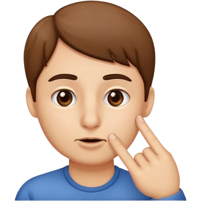 Finger on nose emoji