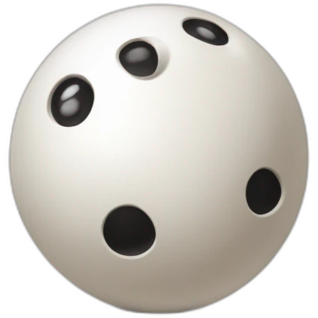 Boule de bowling avec le chiffre 24 emoji
