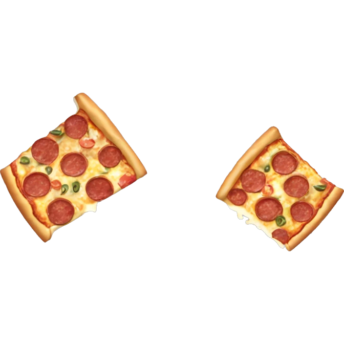 Eiffel tower eating pizza emoji