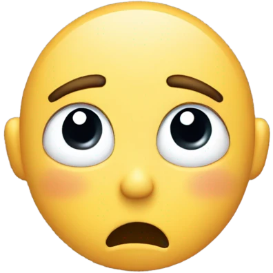 Crying emoji looking up with hands like the emoji is saying “whyyy” emoji