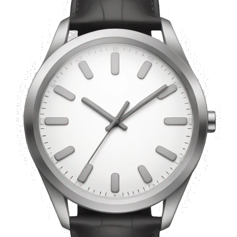 Minimal white Omega watch emoji