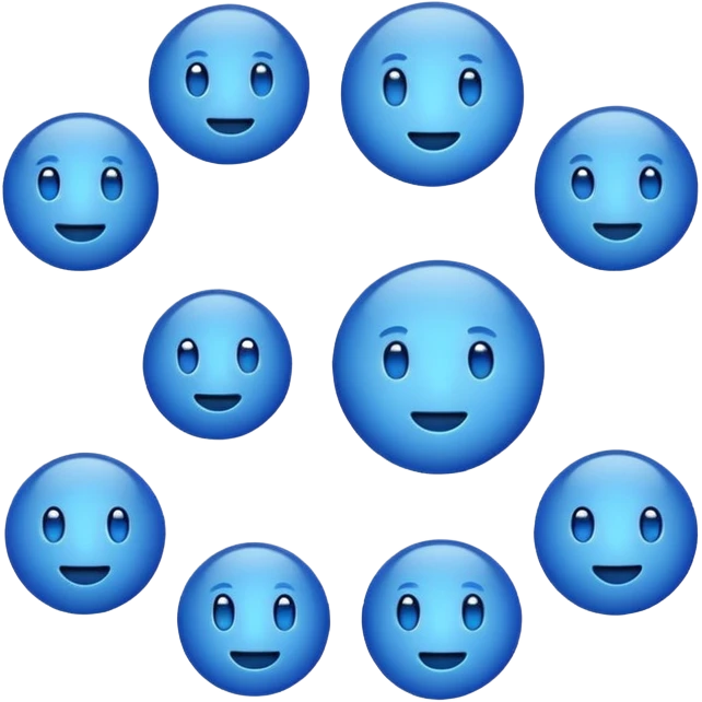 blue emoji jooby emoji