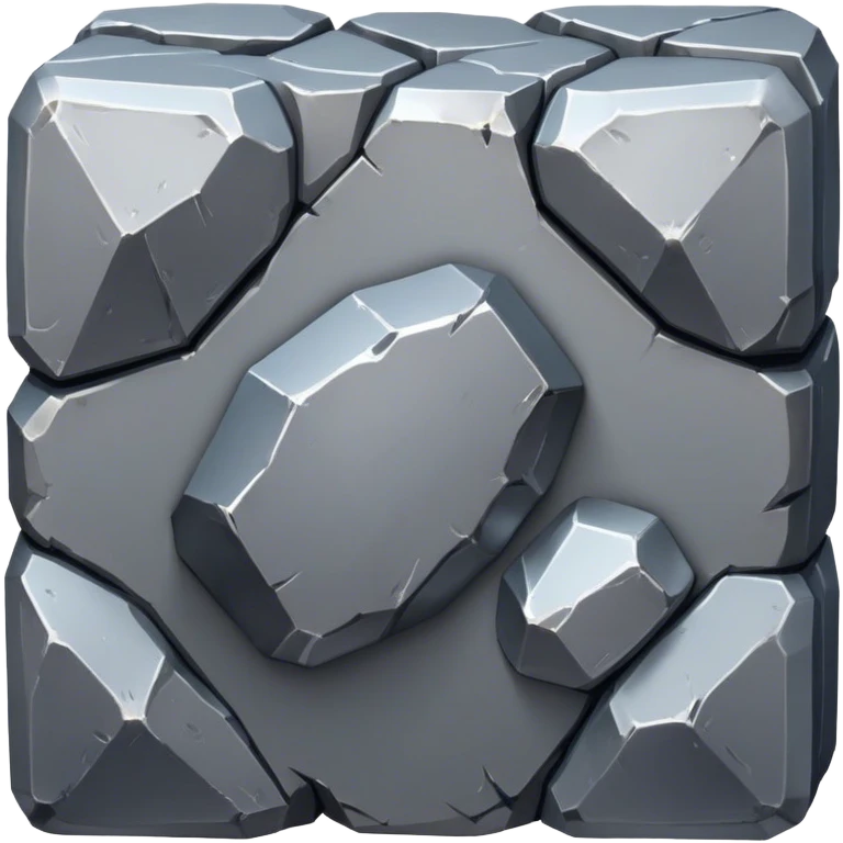 Cinematic Realistic Lead Ore, Heavy and dense, with a matte gray surface and subtle metallic glimmer. The metal's weight and durability are evident, with soft, sharp edges and a slight texture that enhances its solid presence. Soft glowing outline, capturing the essence of raw strength and industrial power in lead ore. emoji