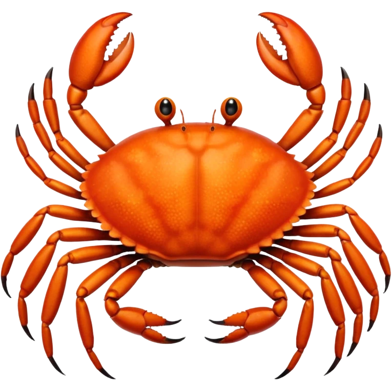 A crab with a total of eight legs emoji