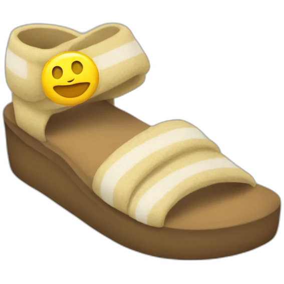 Sandals and socks emoji