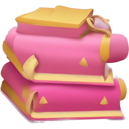 Pink book coquetee  emoji