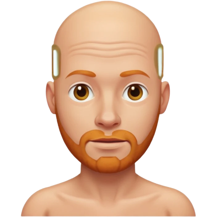 Bald ginger man emoji