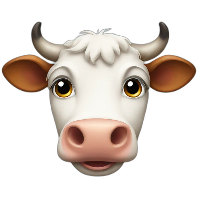 Talking cow emoji