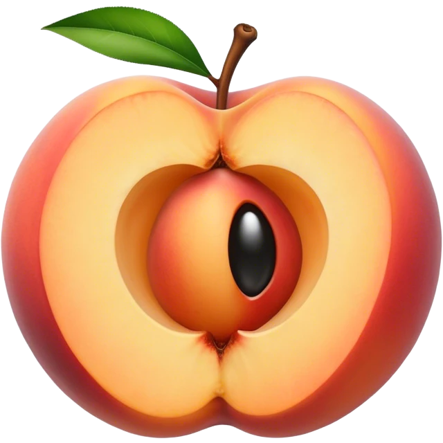 Peach with a hole emoji
